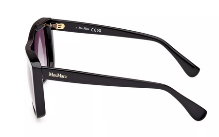 Damskie okulary przeciwsłoneczne Max Mara, MM 0066 LEE1 - 01B