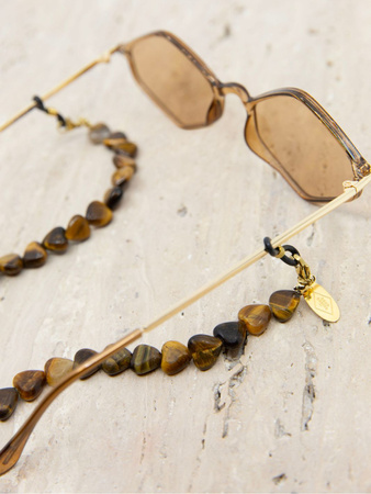 Łańcuszek do okularów Coco Bonito Vita Tiger Eye