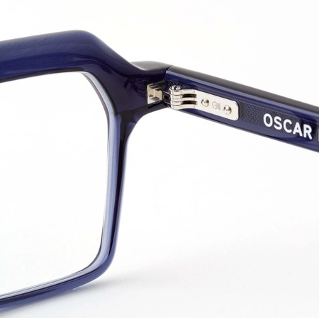 Męskie okulary korekcyjne Oscar Magnuson, Darryl Polished OM4 - 450 Midnight Blue
