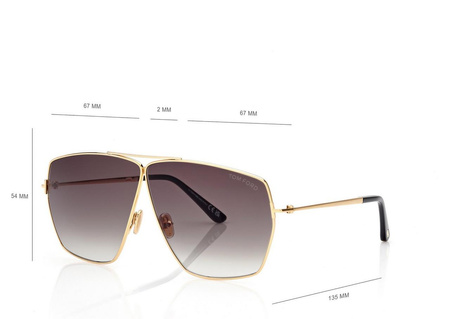 Damskie okulary przeciwsłoneczne Tom Ford FT 1185 6730B