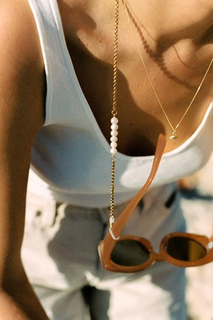Łańcuszek do okularów Coco Bonito Missy Pearl