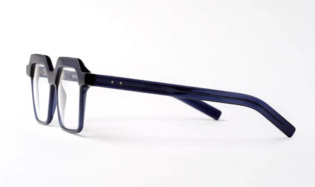 Męskie okulary korekcyjne Oscar Magnuson, Darryl Polished OM4 - 450 Midnight Blue