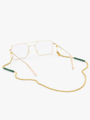 Łańcuszek do okularów Coco Bonito Missy Malachite