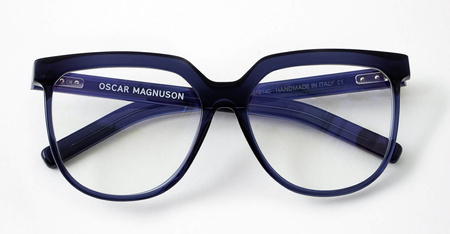 Damskie okulary korekcyjne Oscar Magnuson - Candy Polished OM4 - 450 Midnight Blue