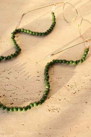 Łańcuszek do okularów Coco Bonito Verde Ceramico