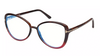 Damskie okulary korekcyjne Tom Ford - FT 5907-B BLUE BLOCK 055