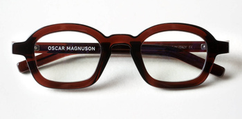 Damskie / Męskie okulary korekcyjne Oscar Magnuson - Lou OM2 - 600 Toga Red