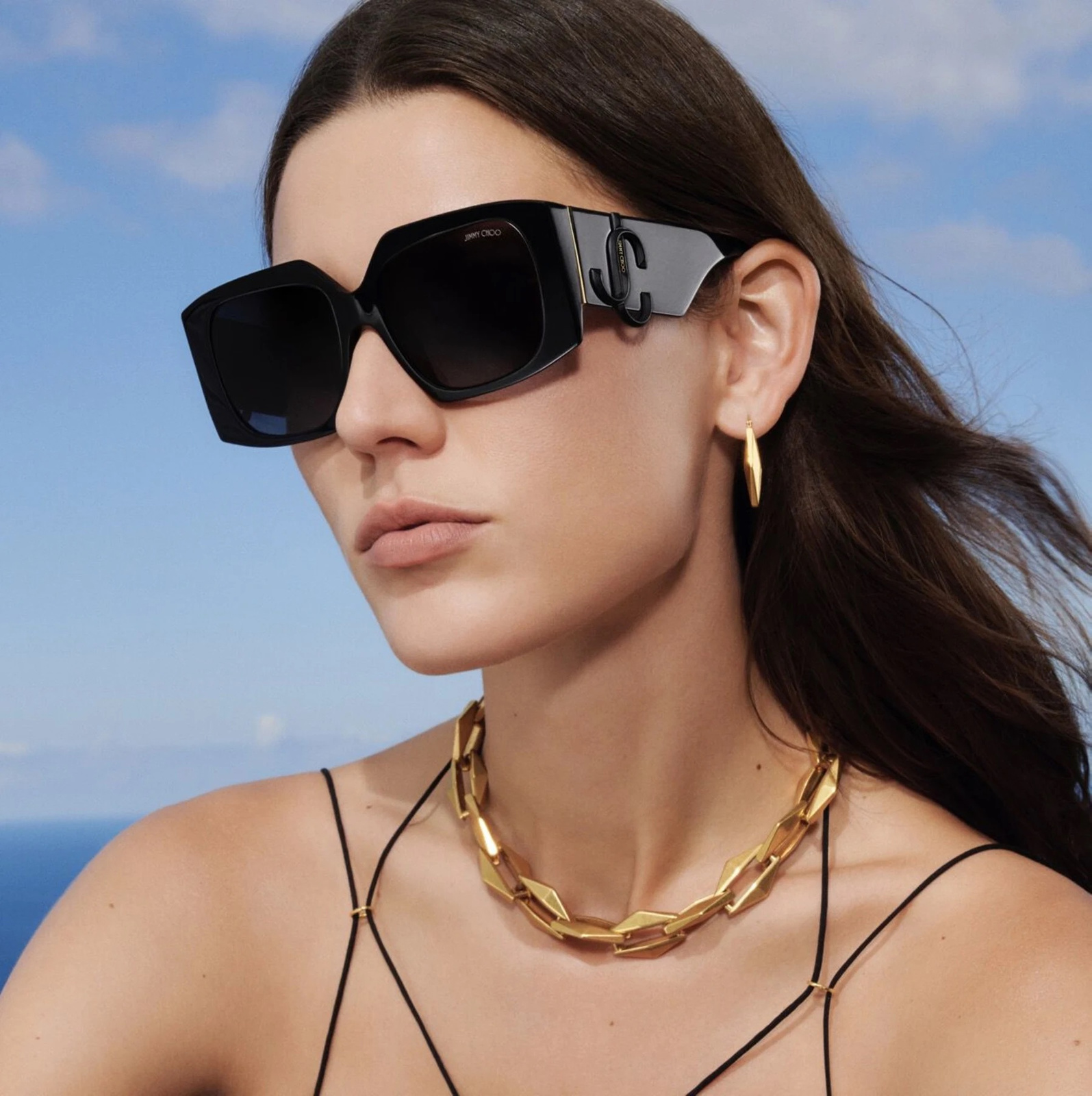 Damskie okulary przeciwsłoneczne Jimmy Choo JC 5006U 50088G