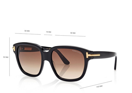 Damskie okulary przeciwsłoneczne Tom Ford ICON FT 1236 5801F