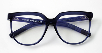 Damskie okulary korekcyjne Oscar Magnuson - Candy Polished OM4 - 450 Midnight Blue