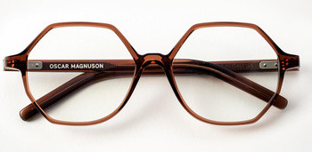 Damskie okulary korekcyjne Oscar Magnuson - Maya OM1 - 905 Crystal Brown