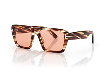 Męskie okulary przeciwsłoneczne Tom Ford  FT 1153 5655E